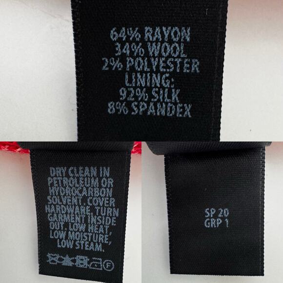 St. John Refined Knit Blazer Jacket in Poppy Size 6 NWT - Picture 12 of 12